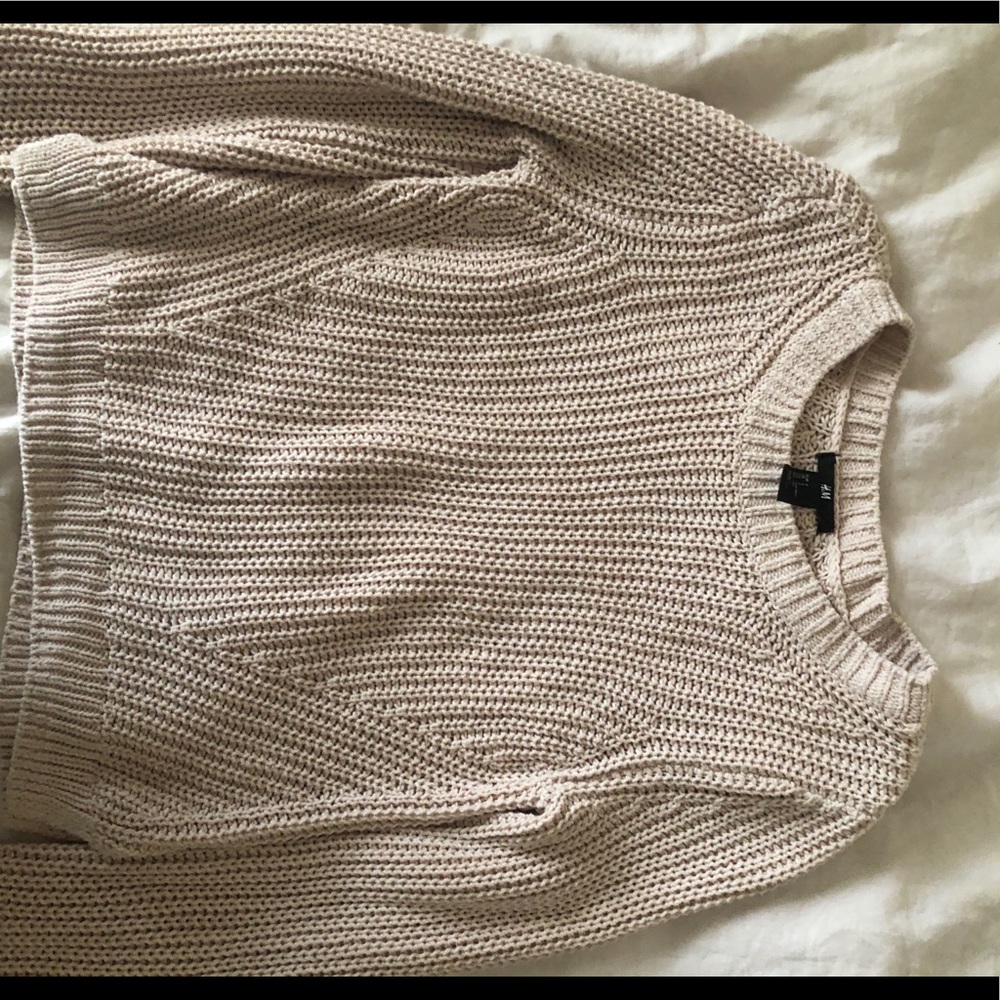 H&M Cream Knit Sweater